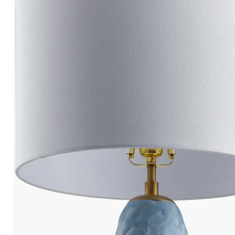 Modern European furniture - Blue Base Accent Table Lamp - www.oroa.com
