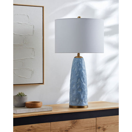 Modern European furniture - Blue Base Accent Table Lamp - www.oroa.com
