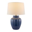 Modern European furniture - Blue Ceramic Accent Table Lamp - www.oroa.com