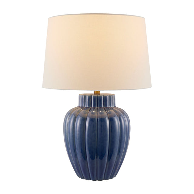 Modern European furniture - Blue Ceramic Accent Table Lamp - www.oroa.com