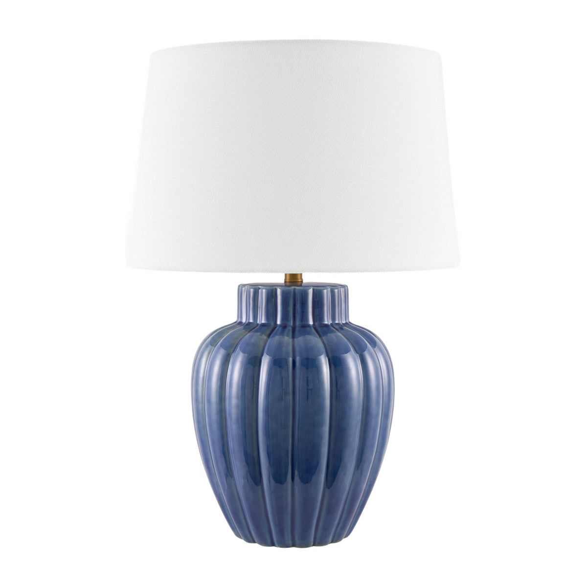 Modern European furniture - Blue Ceramic Accent Table Lamp - www.oroa.com