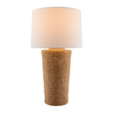 Modern European furniture - Rattan Woven Accent Table Lamp - www.oroa.com