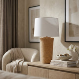 Modern European furniture - Rattan Woven Accent Table Lamp - www.oroa.com