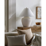Modern European furniture - Cream Ceramic Accent Table Lamp - www.oroa.com