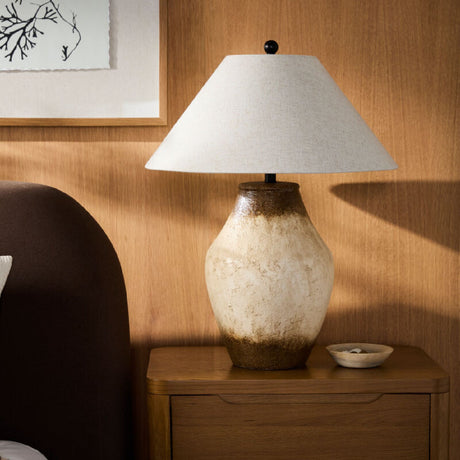 Modern European furniture - Textured Ceramic Accent Table Lamp - www.oroa.com