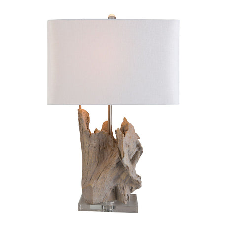 Modern European furniture - Organic Wooden-Look Table Lamp - www.oroa.com