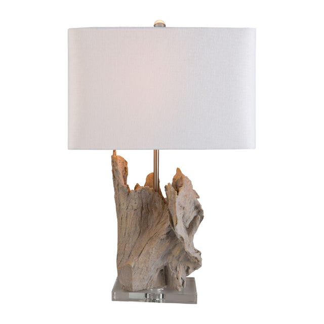 Modern European furniture - Organic Wooden-Look Table Lamp - www.oroa.com