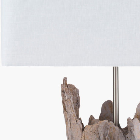 Modern European furniture - Organic Wooden-Look Table Lamp - www.oroa.com