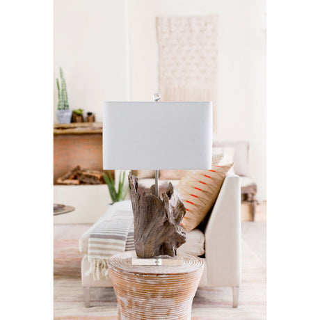 Modern European furniture - Organic Wooden-Look Table Lamp - www.oroa.com