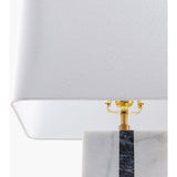 Modern European furniture - Marble White Linen Table Lamp - www.oroa.com