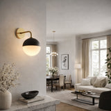 Modern European furniture - Electroplated Black Wall Lamp - www.oroa.com