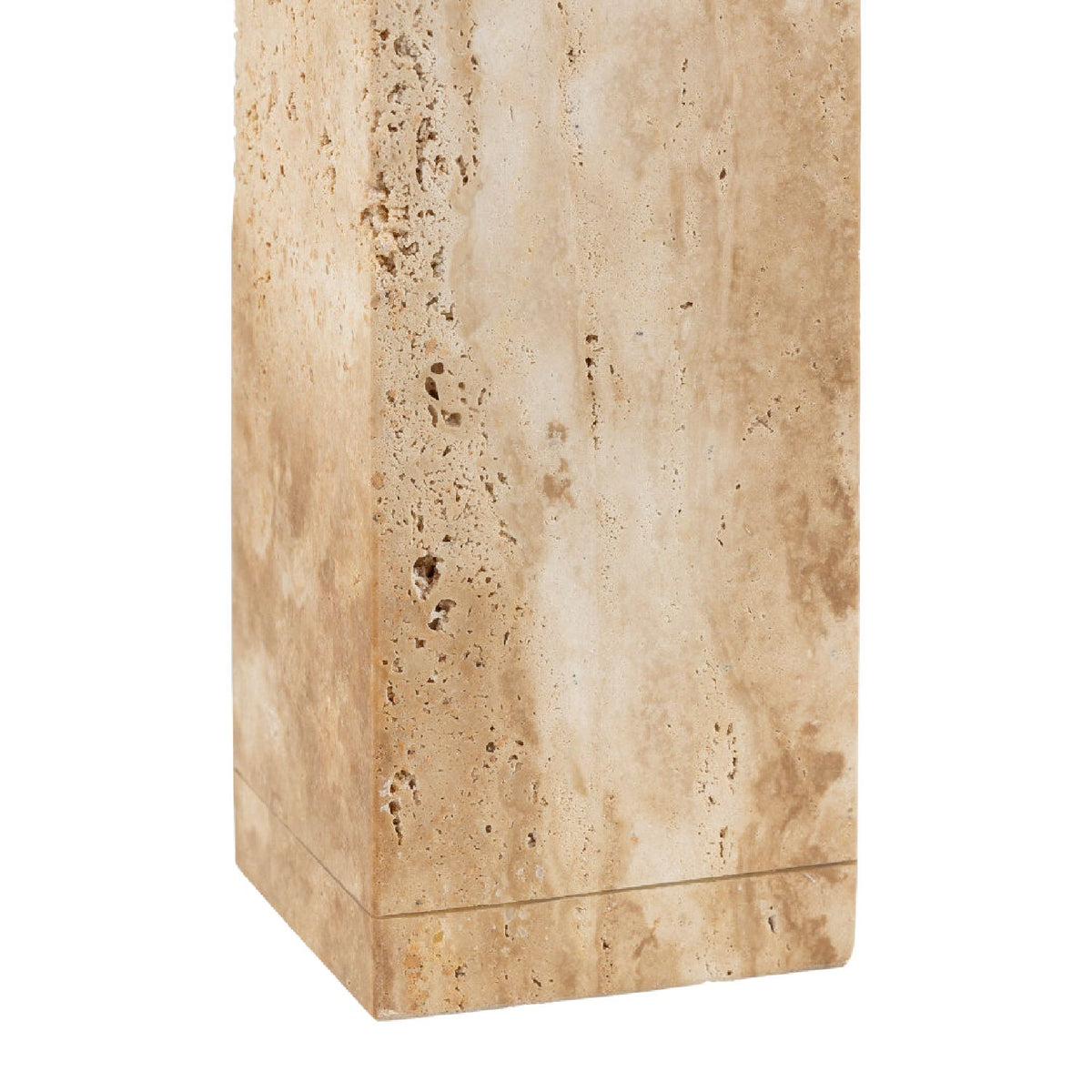 Modern European furniture - Travertine Cream Linen Table Lamp - www.oroa.com