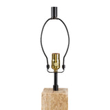 Modern European furniture - Travertine Cream Linen Table Lamp - www.oroa.com