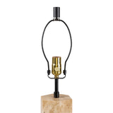 Modern European furniture - Travertine Cream Linen Table Lamp - www.oroa.com