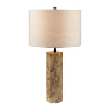Modern European furniture - Travertine Cream Linen Table Lamp - www.oroa.com