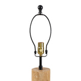 Modern European furniture - Travertine Cream Linen Table Lamp - www.oroa.com