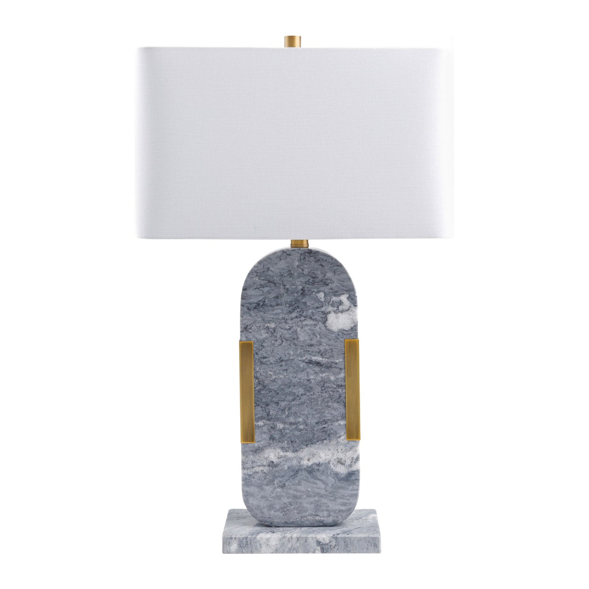 Modern European furniture - Gray Marble Accent Table Lamp - www.oroa.com