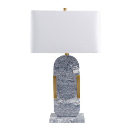 Modern European furniture - Gray Marble Accent Table Lamp - www.oroa.com