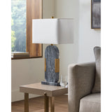 Modern European furniture - Gray Marble Accent Table Lamp - www.oroa.com