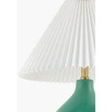 Modern European furniture - Ceramic White Linen Table Lamp - www.oroa.com