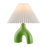 Modern European furniture - Ceramic White Linen Table Lamp - www.oroa.com