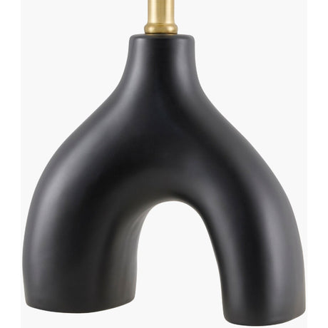 Modern European furniture - Ceramic White Linen Table Lamp - www.oroa.com