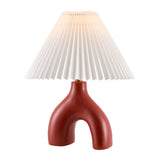 Modern European furniture - Ceramic White Linen Table Lamp - www.oroa.com