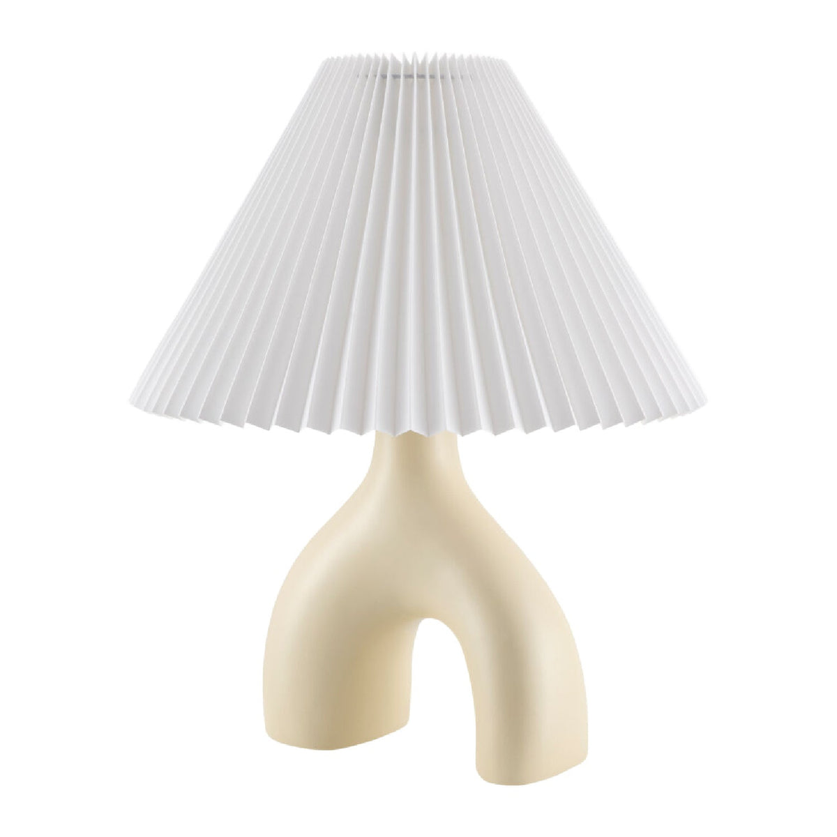 Modern European furniture - Ceramic White Linen Table Lamp - www.oroa.com
