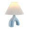 Modern European furniture - Ceramic White Linen Table Lamp - www.oroa.com