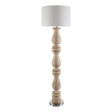 Modern European furniture - White Linen Accent Floor Lamp - www.oroa.com