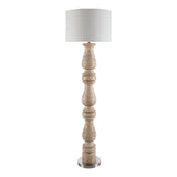 Modern European furniture - White Linen Accent Floor Lamp - www.oroa.com