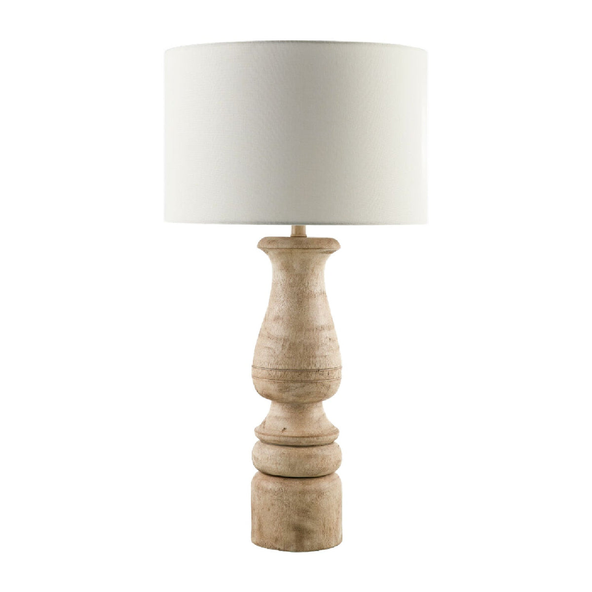 Modern European furniture - White Linen Accent Table Lamp - www.oroa.com