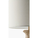 Modern European furniture - White Linen Accent Table Lamp - www.oroa.com