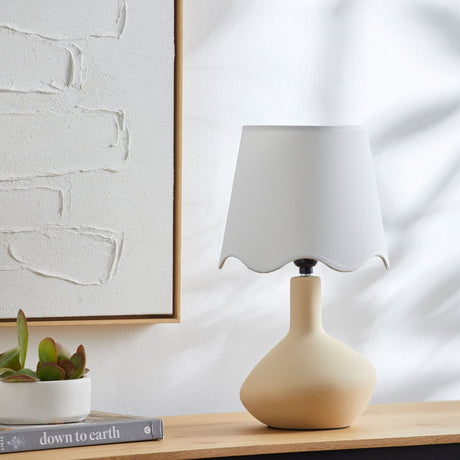 Modern European furniture - Wavy Rattan Accent Table Lamp - www.oroa.com