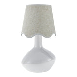 Modern European furniture - Wavy Rattan Accent Table Lamp - www.oroa.com