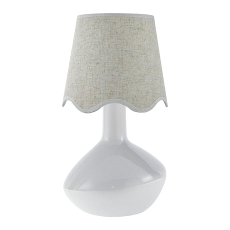 Modern European furniture - Wavy Rattan Accent Table Lamp - www.oroa.com