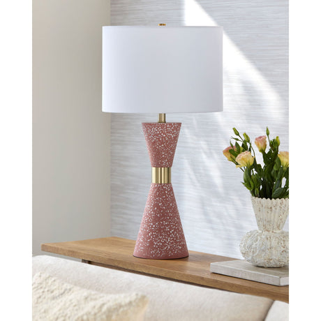 Modern European furniture - Terrazzo Red Accent Table Lamp - www.oroa.com