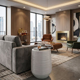 Modern European furniture - Cylindrical Ceramic Garden Stool - www.oroa.com