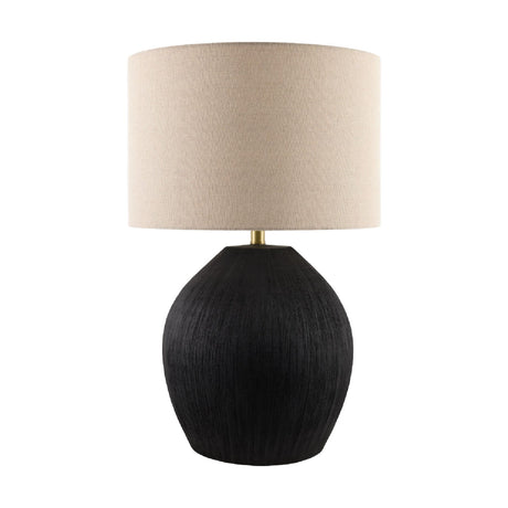 Modern European furniture - Black Ceramic Accent Table Lamp - www.oroa.com