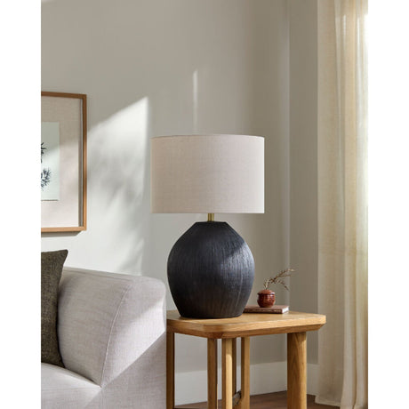 Modern European furniture - Black Ceramic Accent Table Lamp - www.oroa.com