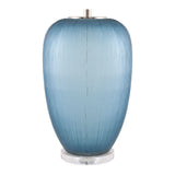Modern European furniture - Blue Glass Accent Table Lamp - www.oroa.com