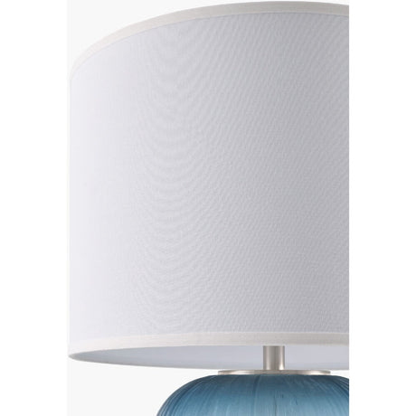 Modern European furniture - Blue Glass Accent Table Lamp - www.oroa.com