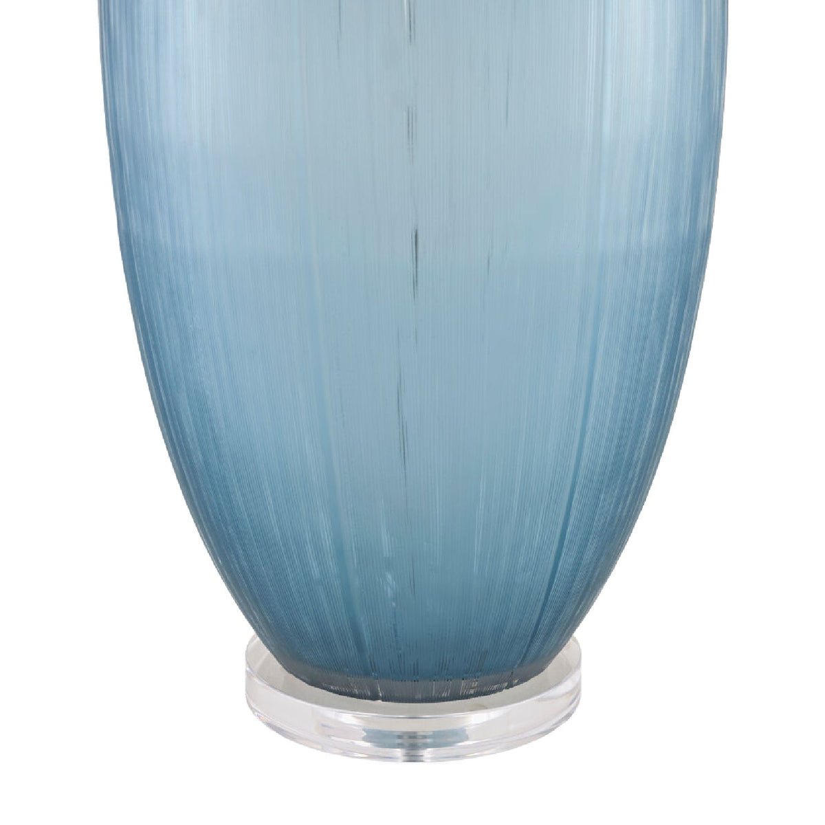 Modern European furniture - Blue Glass Accent Table Lamp - www.oroa.com