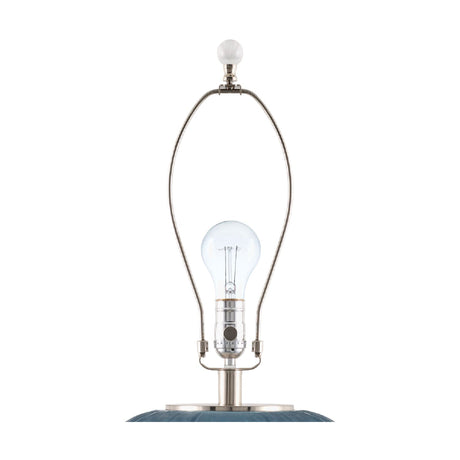 Modern European furniture - Blue Glass Accent Table Lamp - www.oroa.com