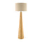 Modern European furniture - Flared Wooden Accent Floor Lamp - www.oroa.com