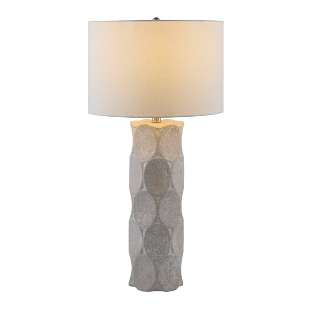 Modern European furniture - White Linen Shade Floor Lamp - www.oroa.com