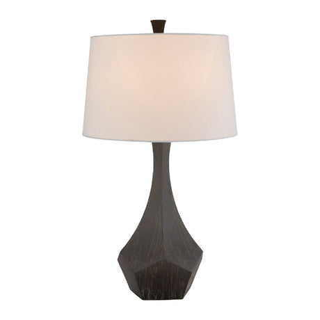 Modern European furniture - Gray Faceted Accent Table Lamp - www.oroa.com