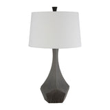 Modern European furniture - Gray Faceted Accent Table Lamp - www.oroa.com