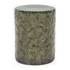 Modern European furniture - Carved Ceramic Garden Stool - www.oroa.com