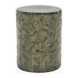 Modern European furniture - Carved Ceramic Garden Stool - www.oroa.com